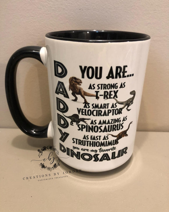Daddy Dinosaur 15oz Ceramic Mug