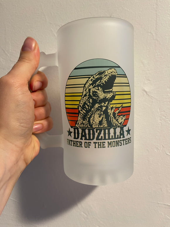 Dadzilla Frosted Beer Mug