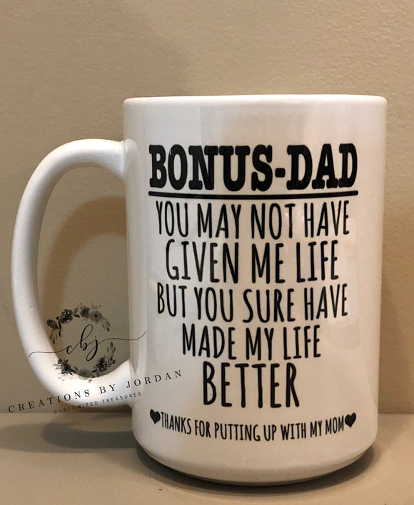 Bonus Dad 15oz Ceramic Mug